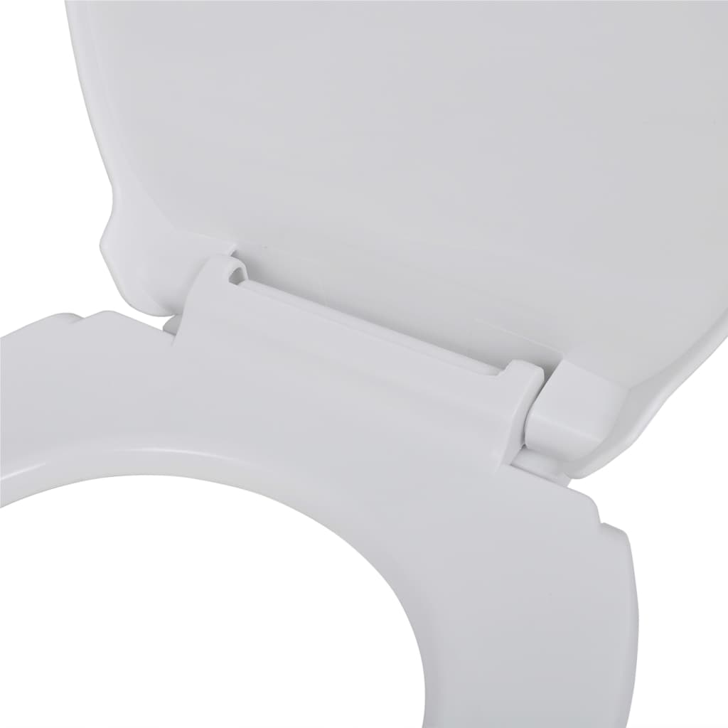 vidaXL WC deska s počasnim zapiranjem 2 kosa plastična bela