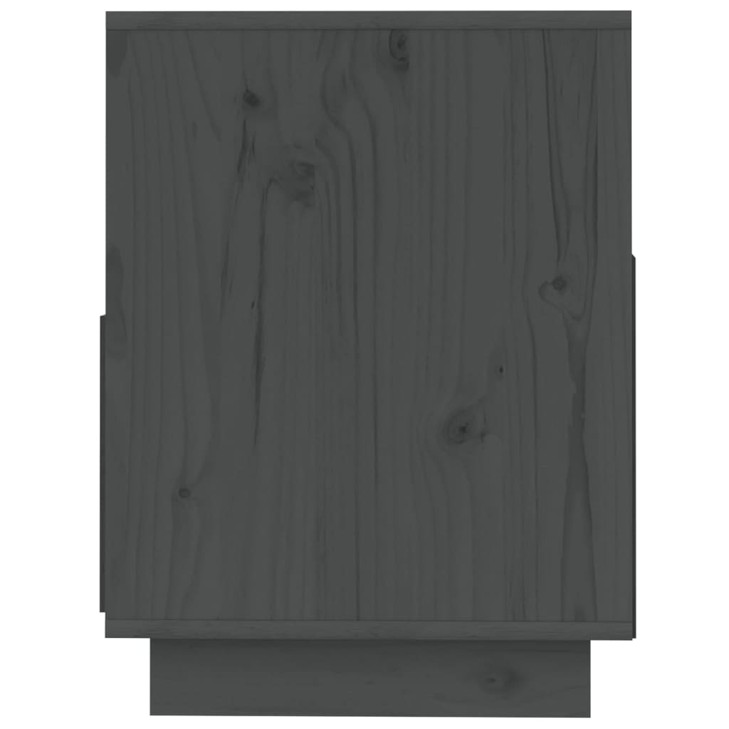 vidaXL TV omarica siva 140x37x50 cm trdna borovina