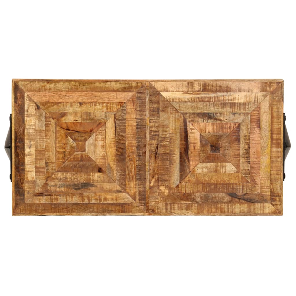 vidaXL Konzolna mizica iz trdnega mangovega lesa 80x40x75 cm