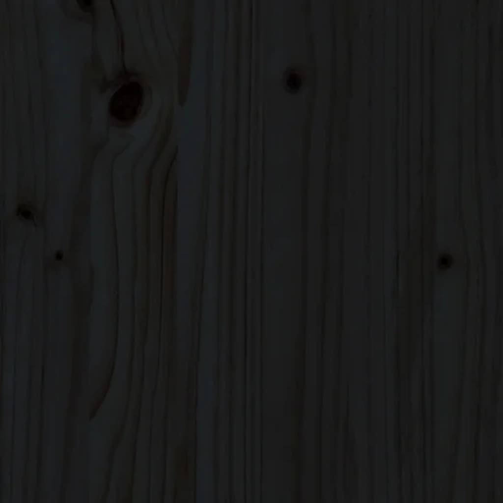 vidaXL Posteljno vzglavje črno 205,5x4x100 cm trdna borovina