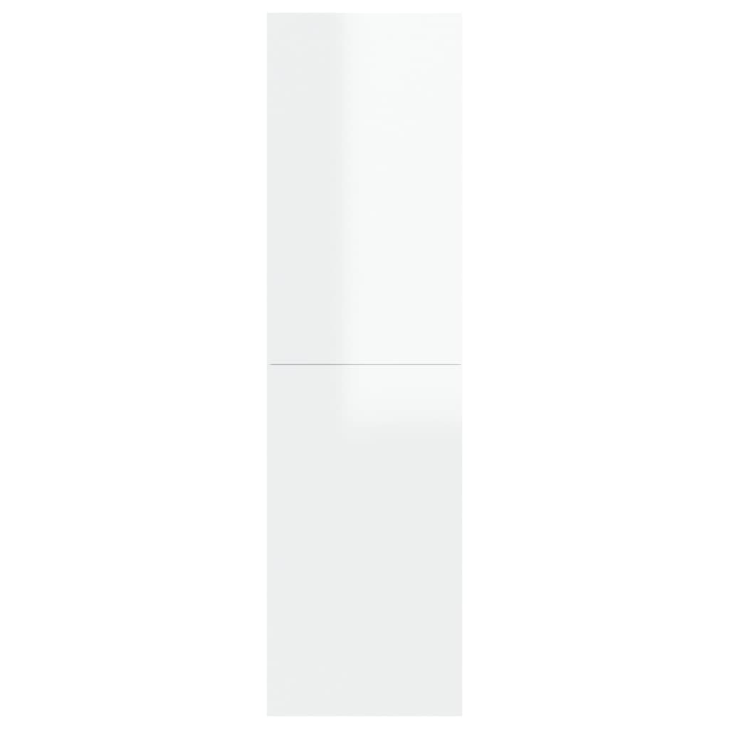 vidaXL TV omarica 2 kosa visok sijaj bela 30,5x30x110 cm iverna plošča