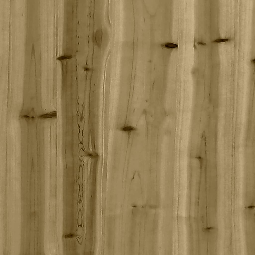 vidaXL Vrtna gabionska klop 143x71x65,5 cm impregnirana borovina
