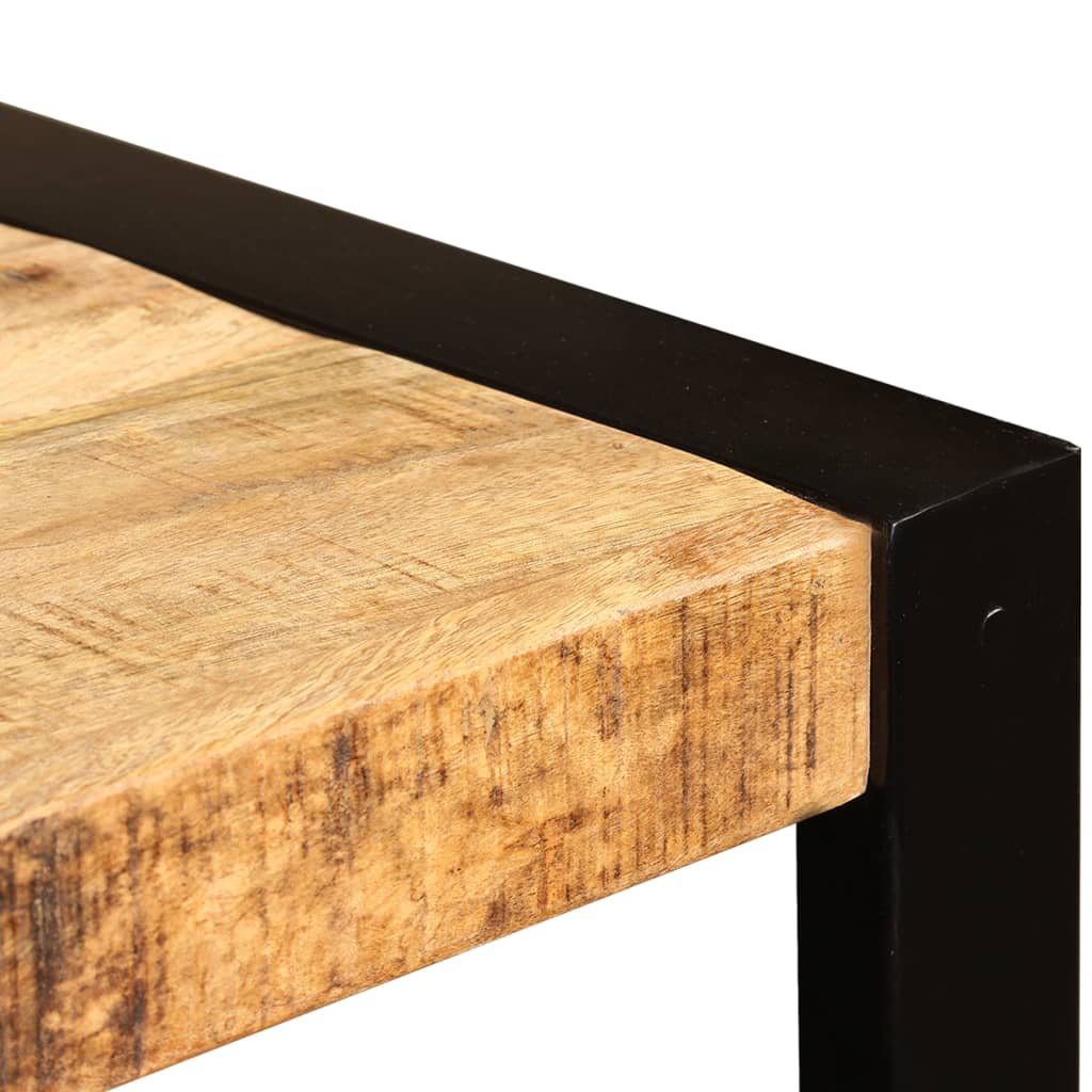 vidaXL Jedilna miza iz masivnega neobdelanega mangovega lesa 120 cm