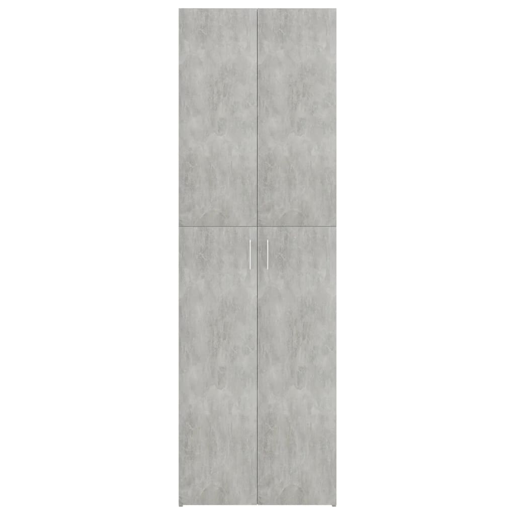 vidaXL Pisarniška omara betonsko siva 60x32x190 cm iverna plošča