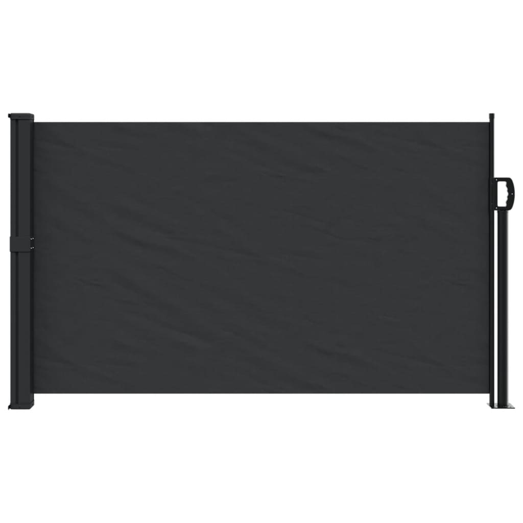 vidaXL Zložljiva stranska tenda črna 120x300 cm