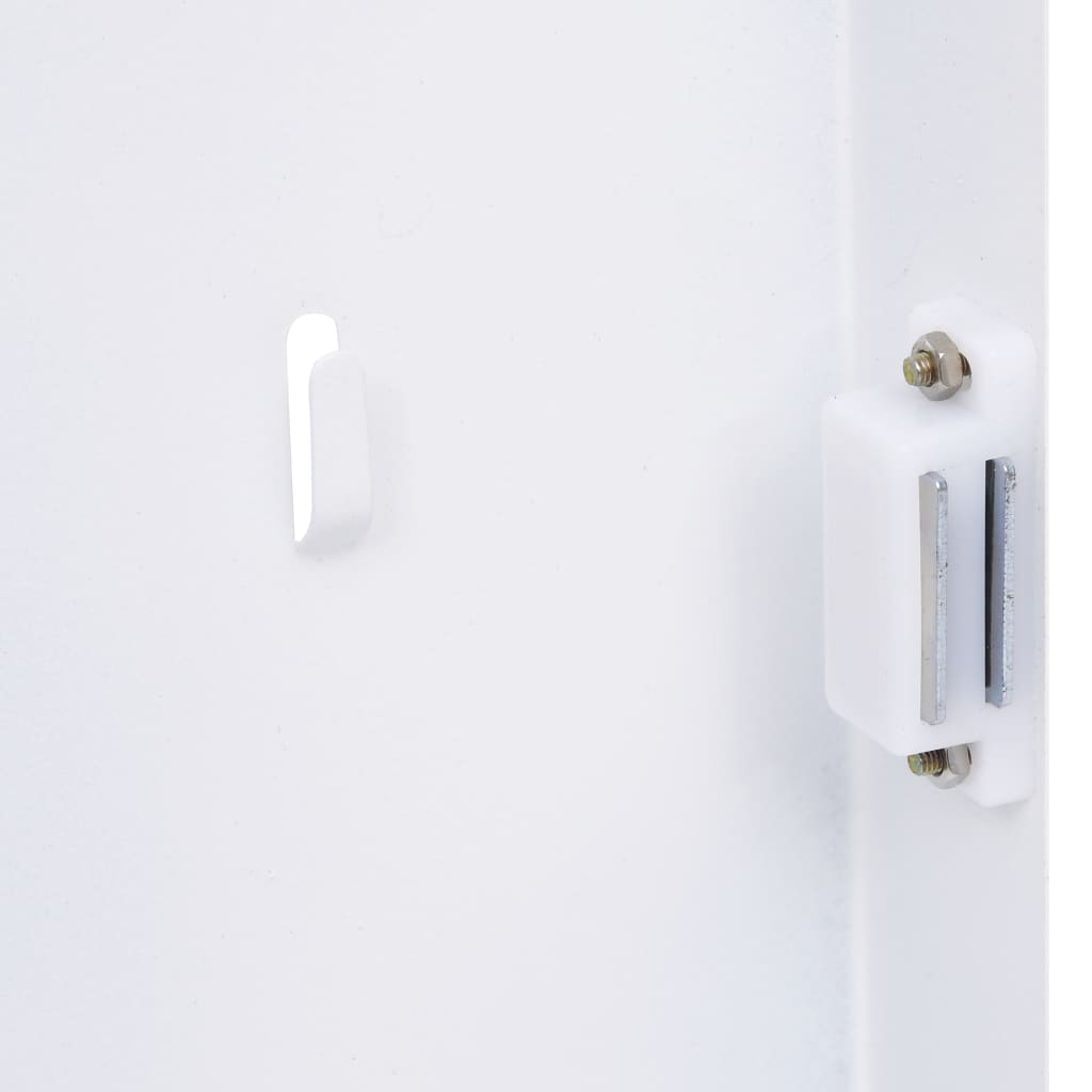 vidaXL Omarica za ključe z magnetno tablo bela 35x35x5,5 cm