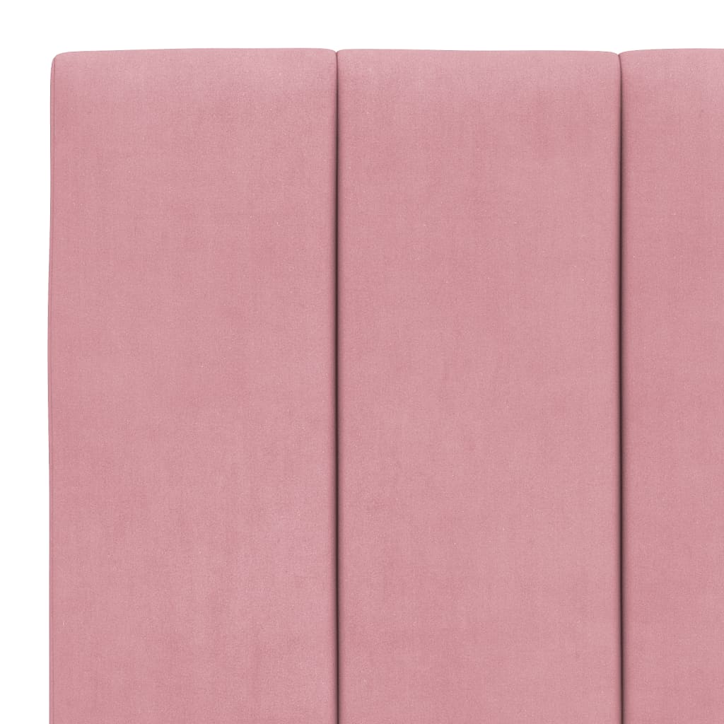 vidaXL Vzglavna stranica roza 80 cm žamet