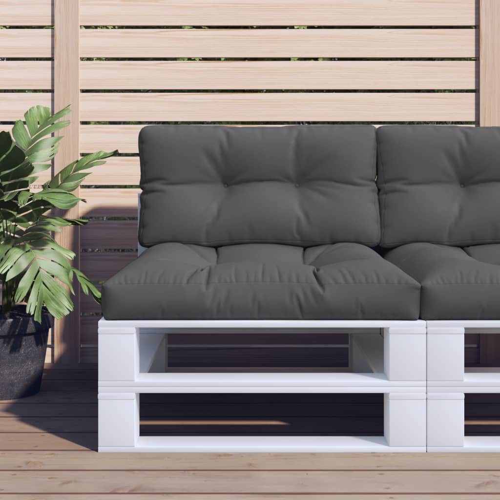 vidaXL Blazina za kavč iz palet antracitna 70x40x12 cm