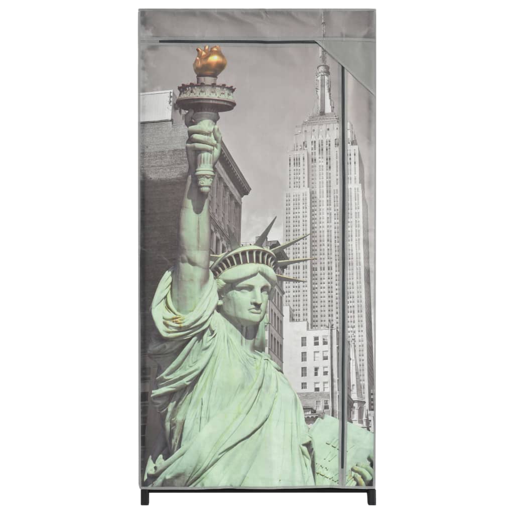 vidaXL Garderobna omara New York 75x45x160 cm iz blaga