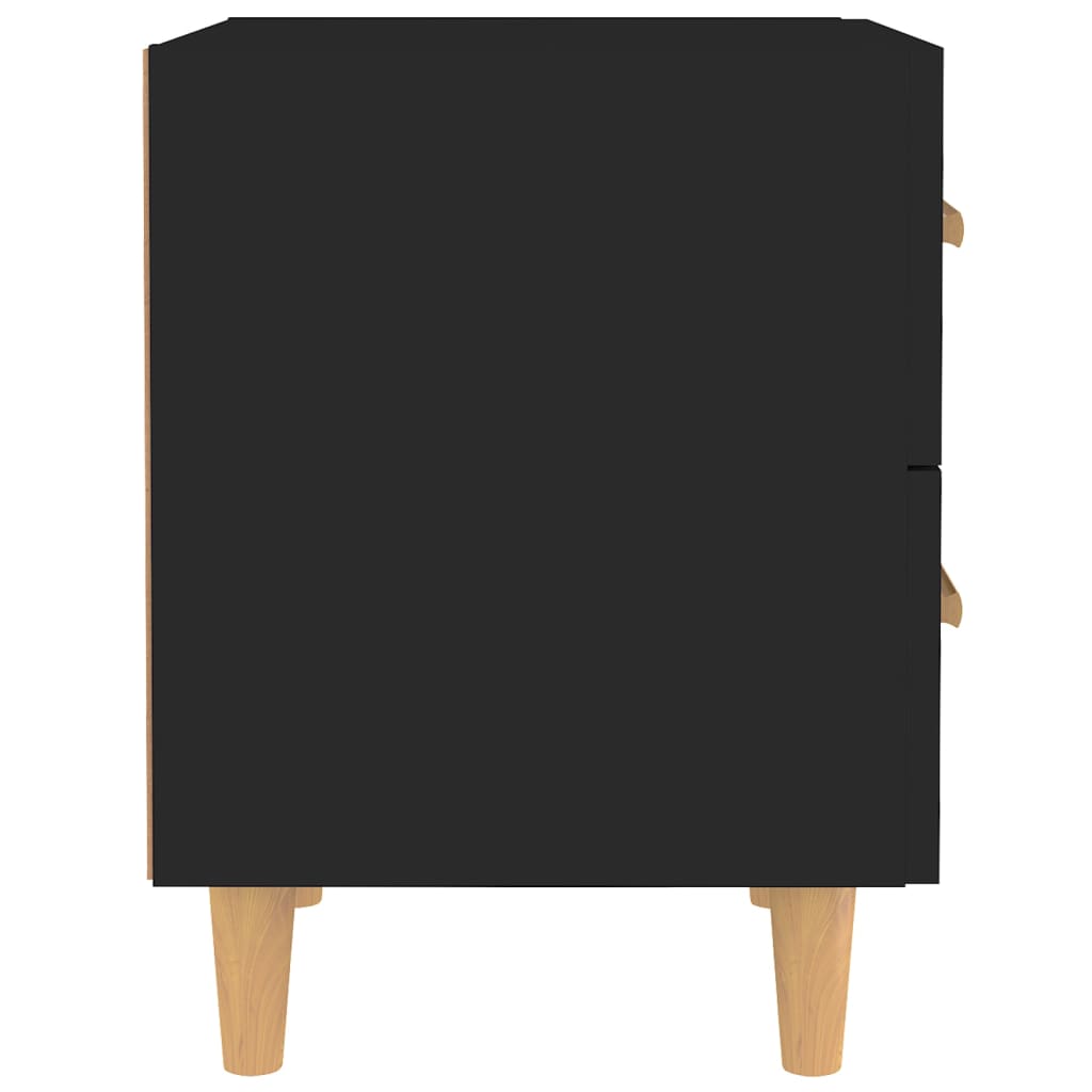 vidaXL Nočna omarica črna 40x35x47,5 cm