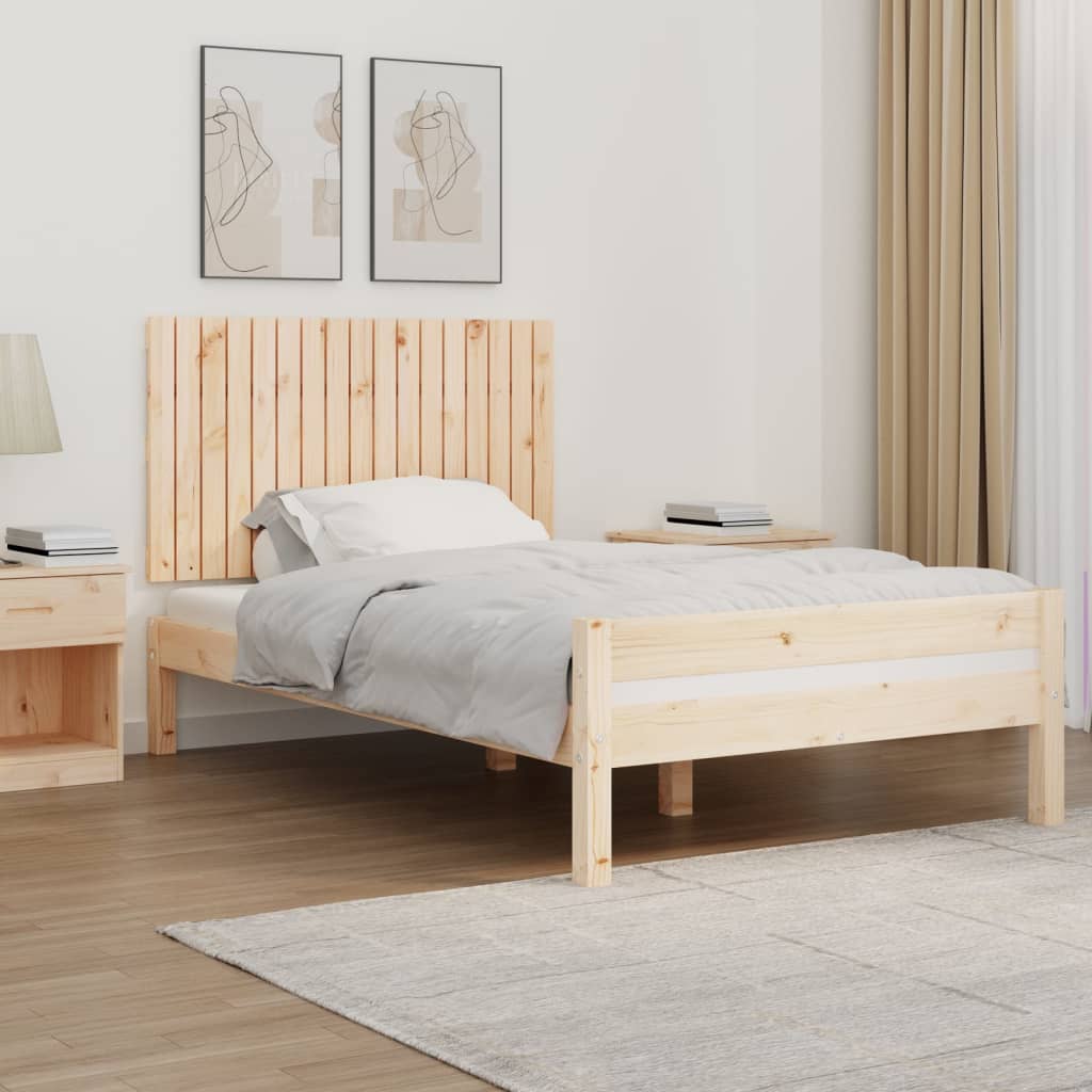 vidaXL Stensko posteljno vzglavje 108x3x60 cm trdna borovina