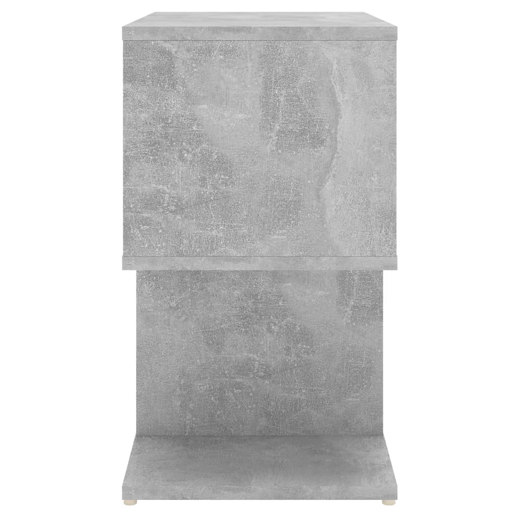 vidaXL Nočna omarica betonsko siva 50x30x51,5 cm iverna plošča