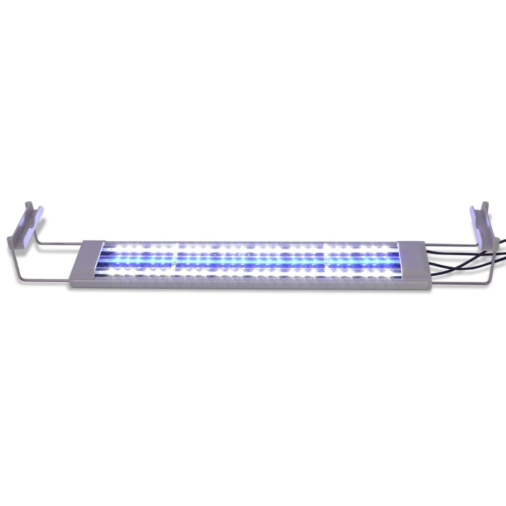 vidaXL LED svetilka za akvarij 50-60 cm aluminij IP67