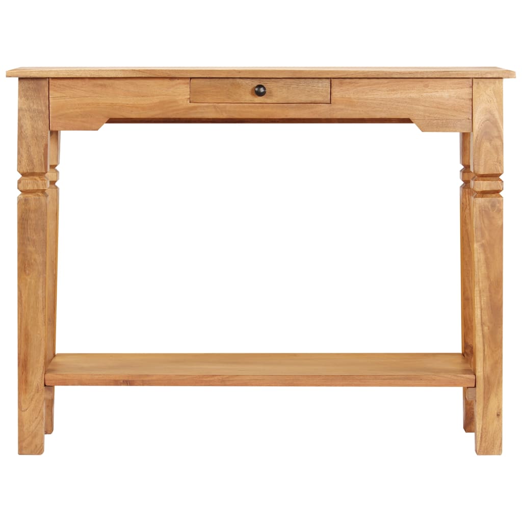 vidaXL Konzolna mizica 100x40x76 cm iz trdnega akacijevega lesa