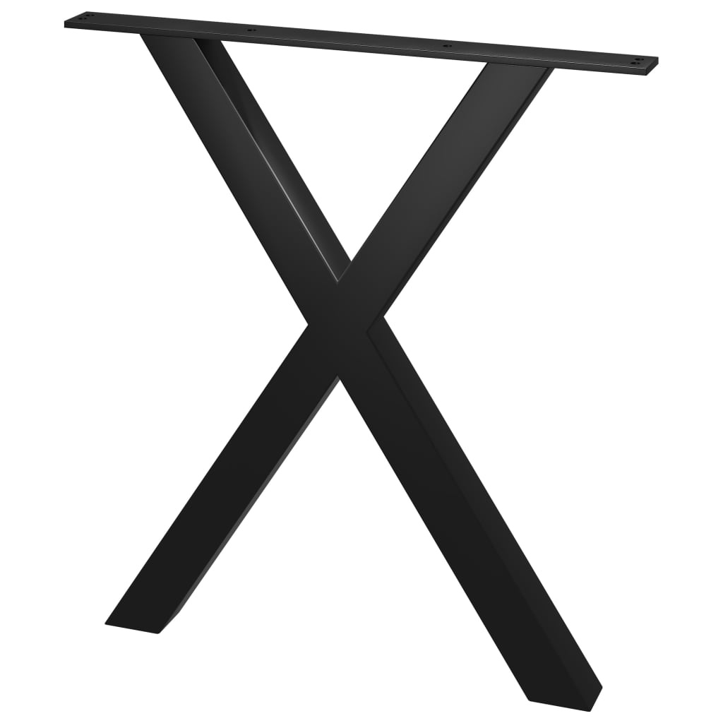 vidaXL Noge za jedilno mizo 2 kosa X okvir 60x72 cm