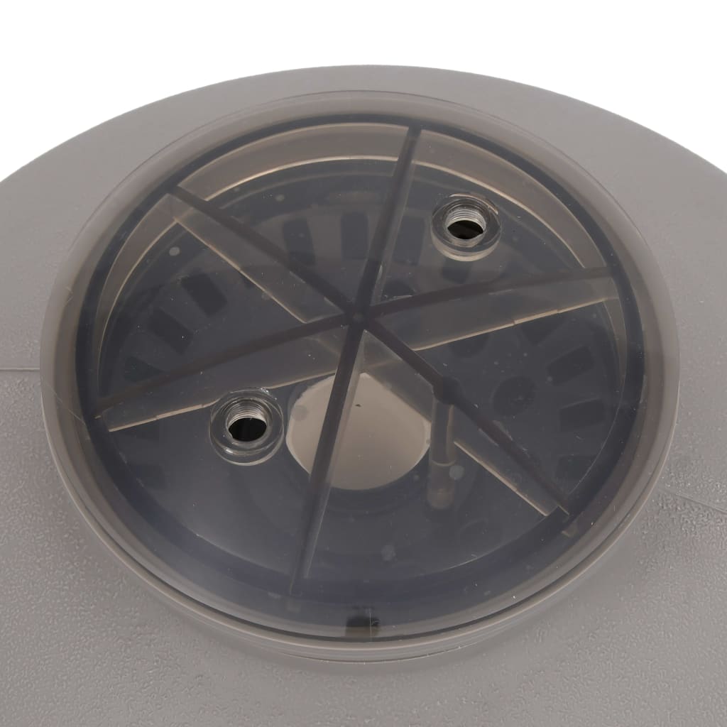vidaXL Peščeni filter za bazen s stranskim nosilcem 6-smerni ventil siv