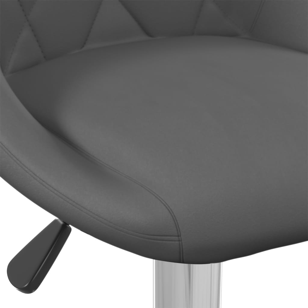 vidaXL Barski stolček 2 kosa temno siv žamet
