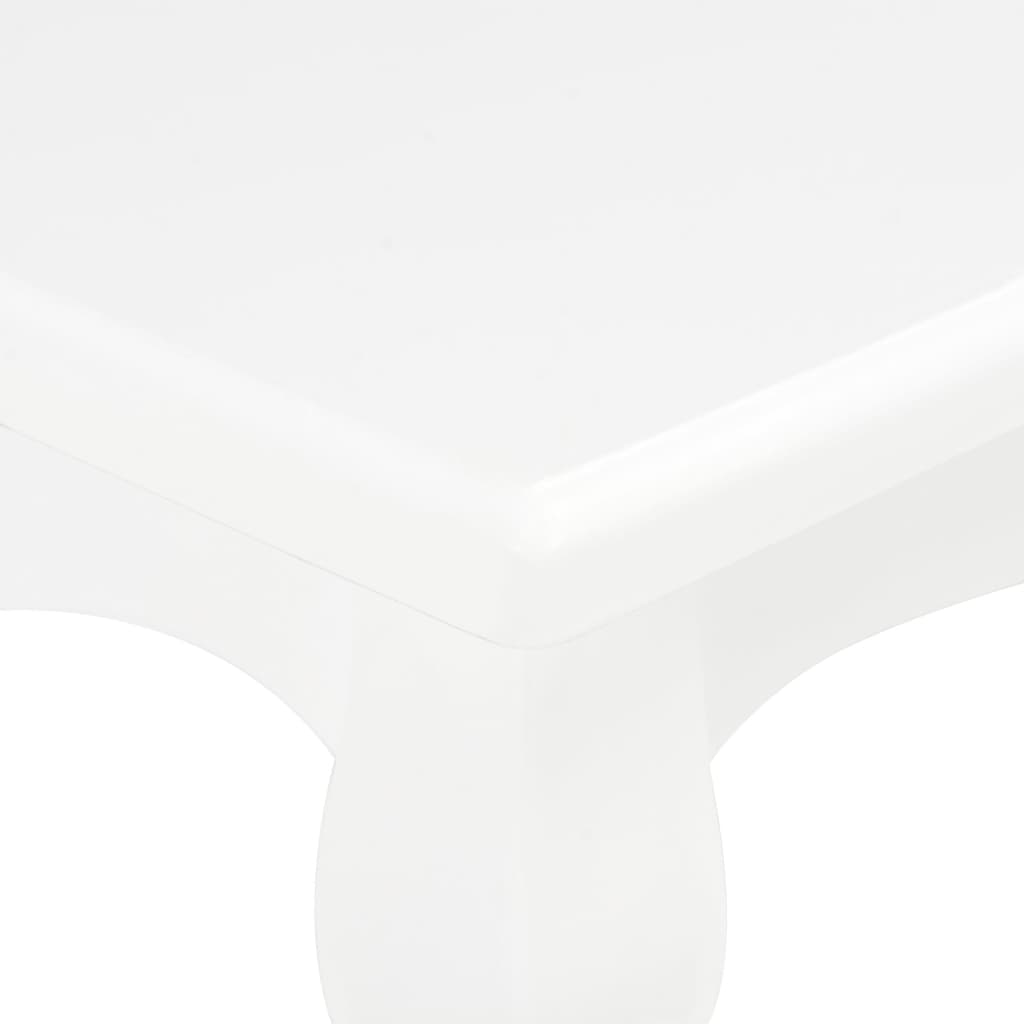 vidaXL Klubska mizica bela 110x60x40 cm trdna borovina