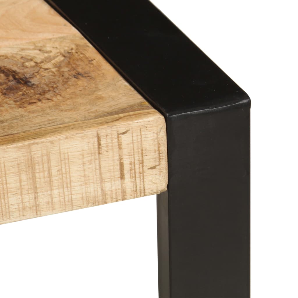 vidaXL Klubska mizica iz trdnega mangovega lesa 120x60x40 cm