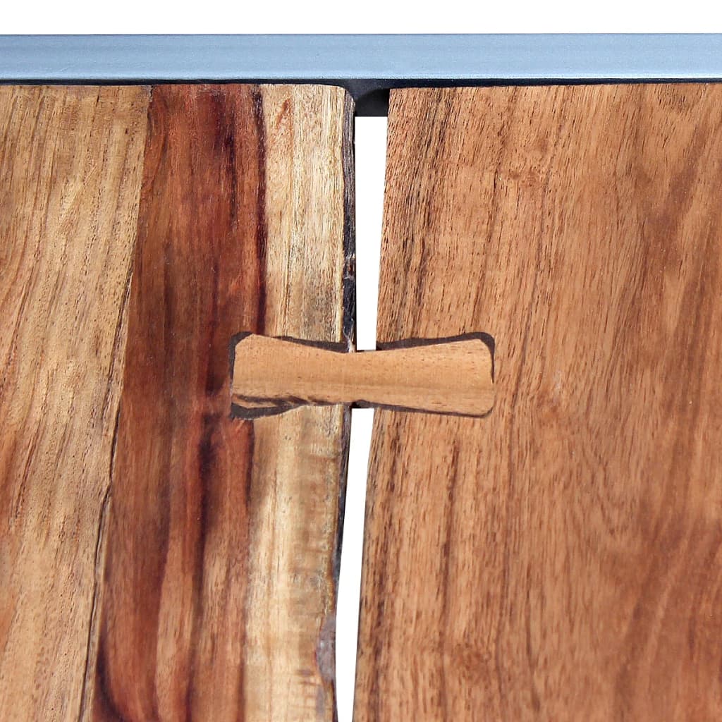 vidaXL Dvodelni komplet klubskih mizic iz masivnega akacijevega lesa