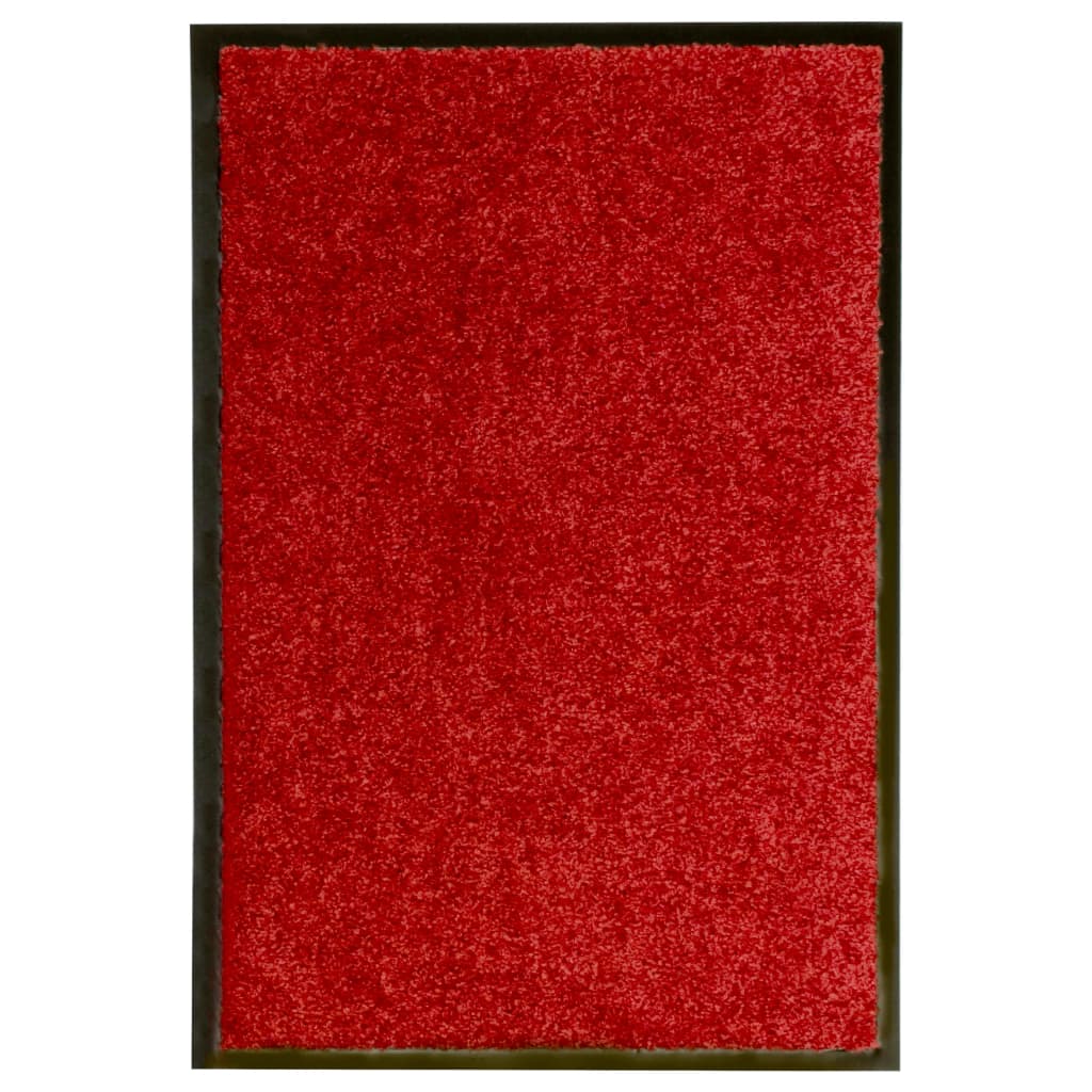 vidaXL Pralni predpražnik rdeč 40x60 cm