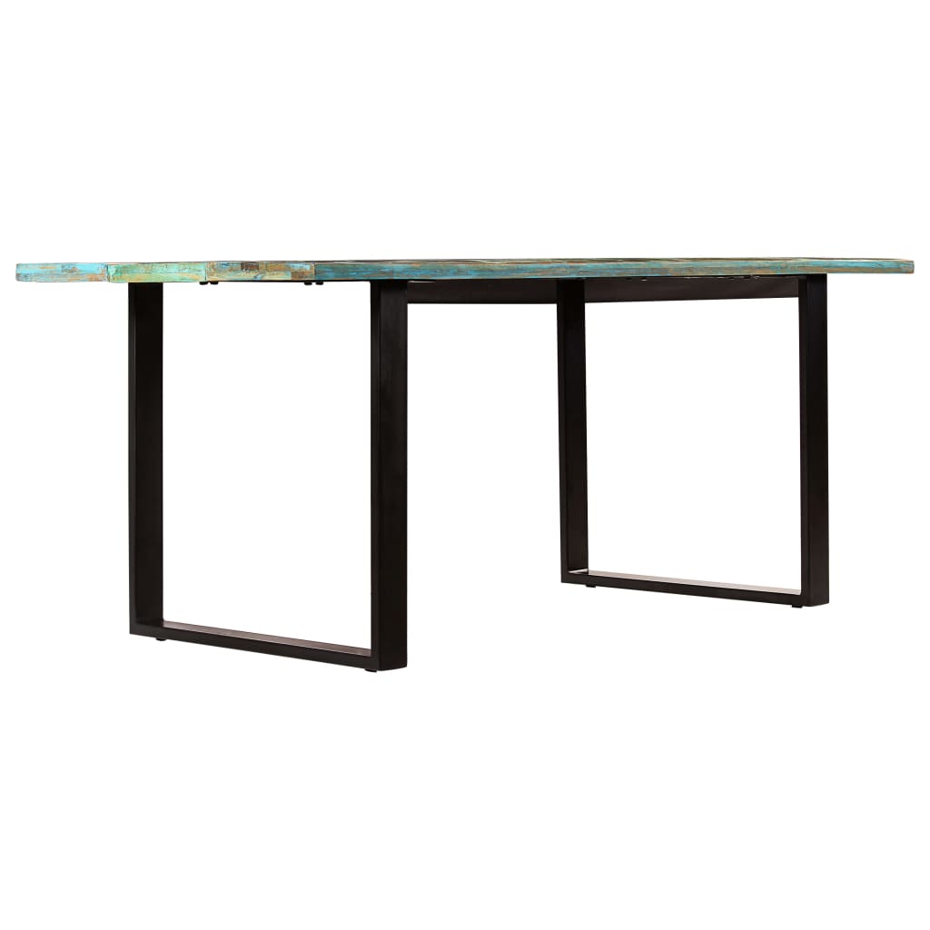 vidaXL Jedilna miza iz trdnega predelanega lesa 180x90x77 cm