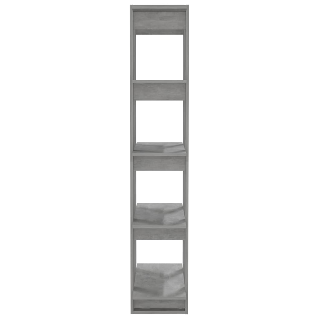 vidaXL Knjižna omara/pregrada betonsko siva 80x30x160 cm