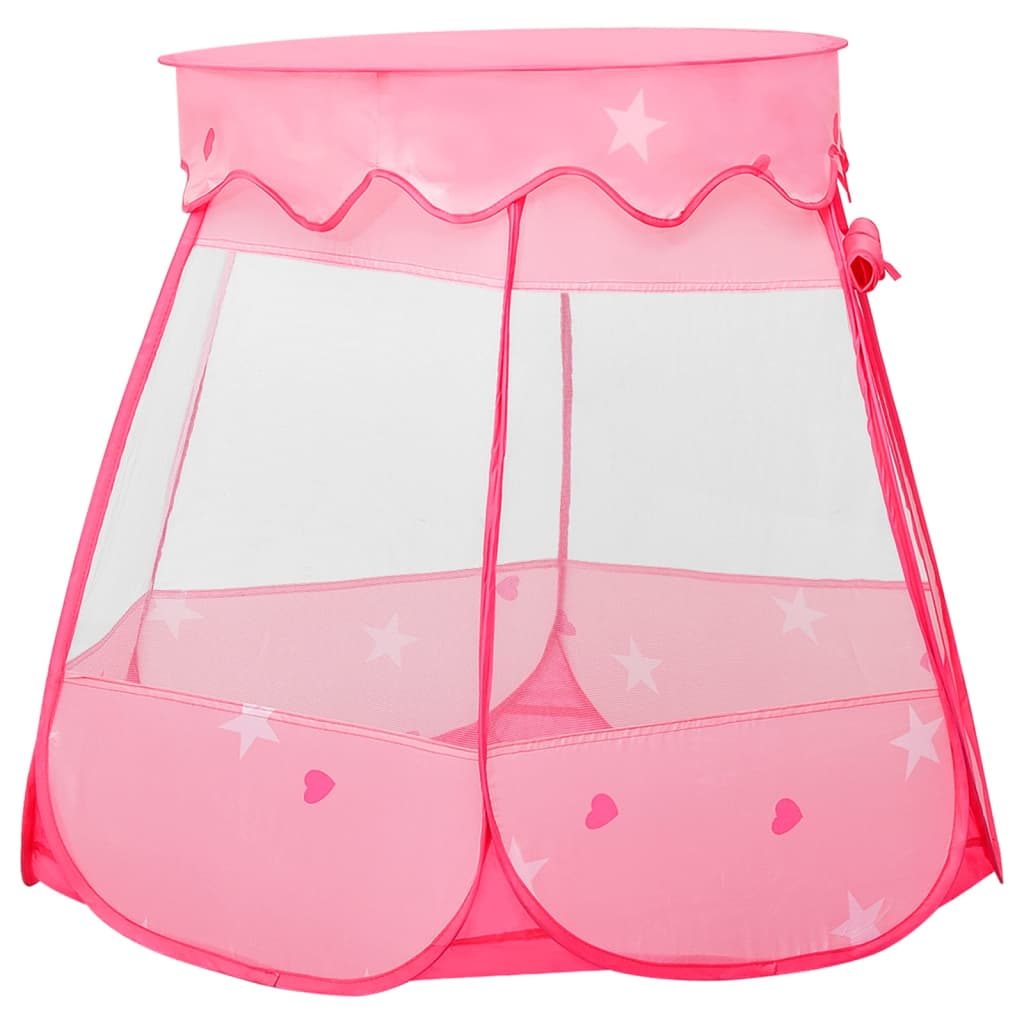 vidaXL Otroški šotor za igranje roza 102x102x82 cm