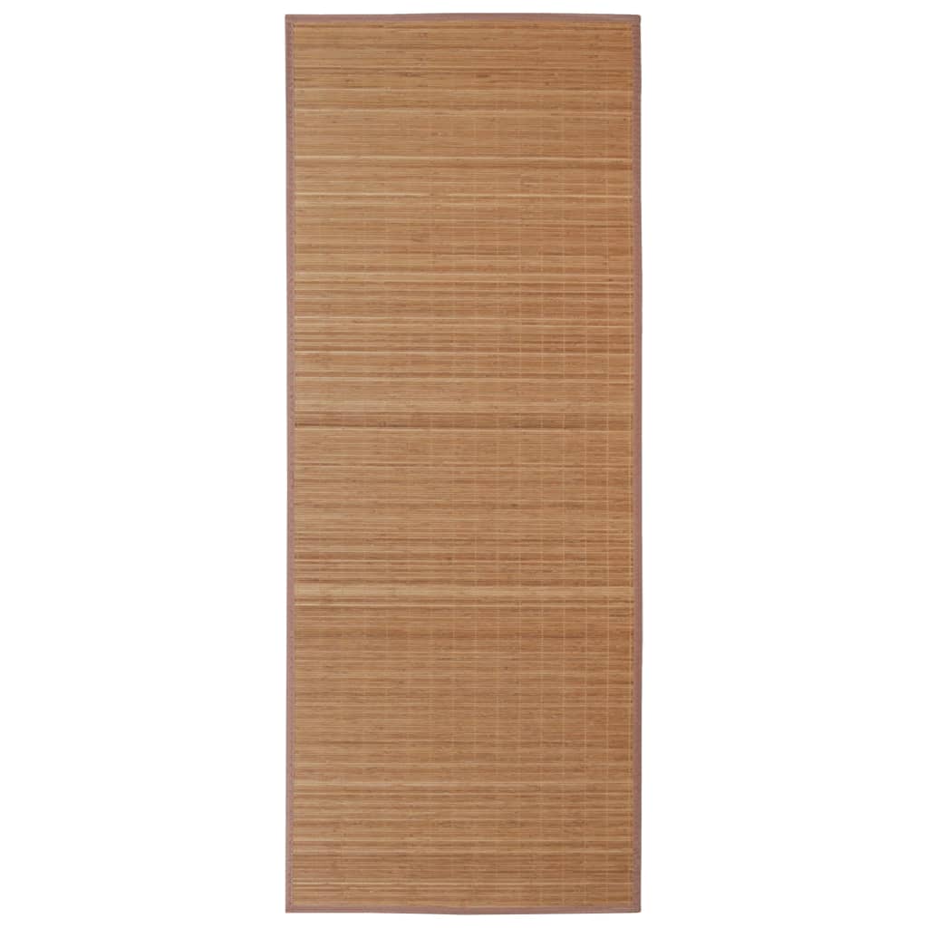 Pravokotna preproga iz rjavega bambusa 80x300 cm