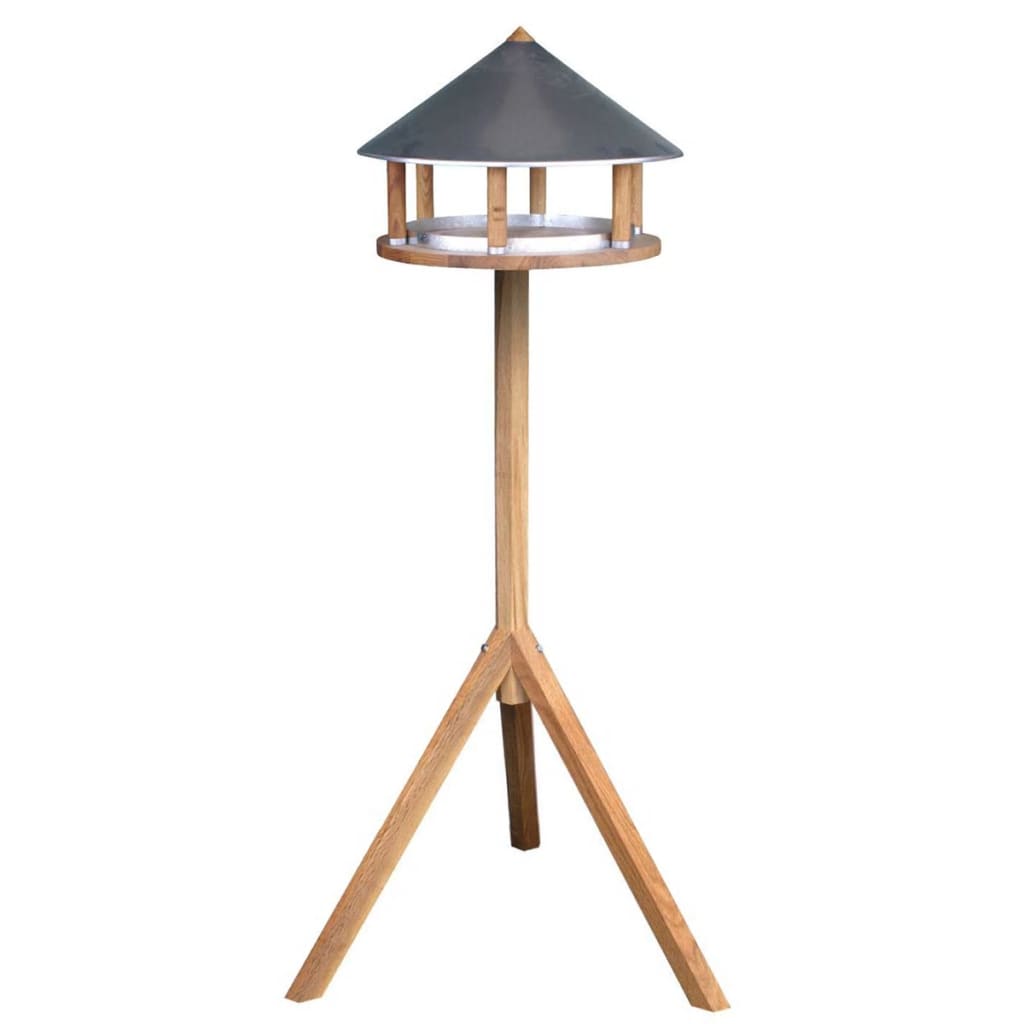 Esschert Design Ptičja mizica s trikotno streho iz cinka