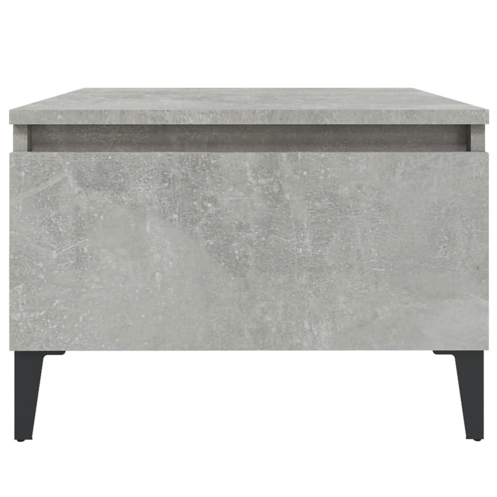 vidaXL Stranska mizica betonsko siva 50x46x35 cm inženirski les
