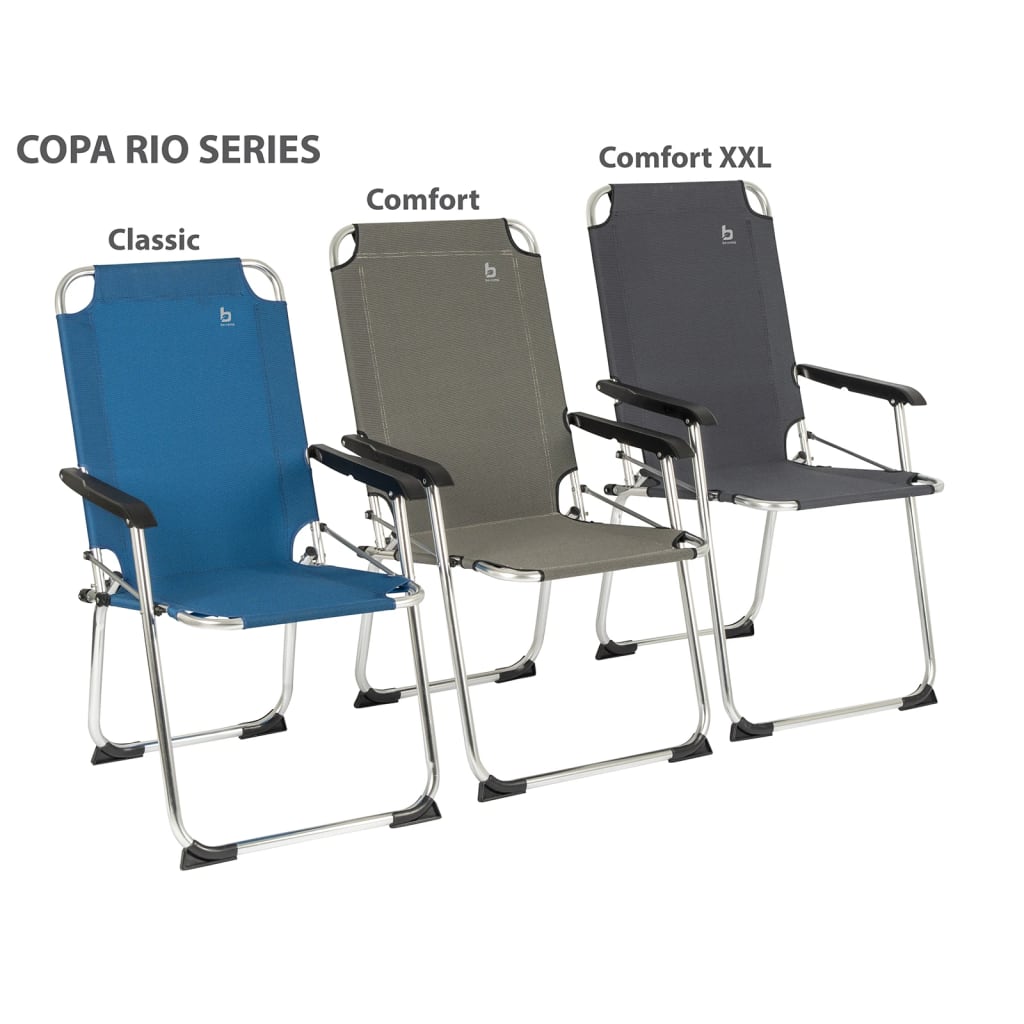 Bo-Camp Zložljiv stol za kampiranje Copa Rio Classic siv