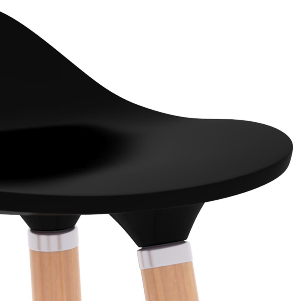 vidaXL Barski stolčki 2 kosa črne barve