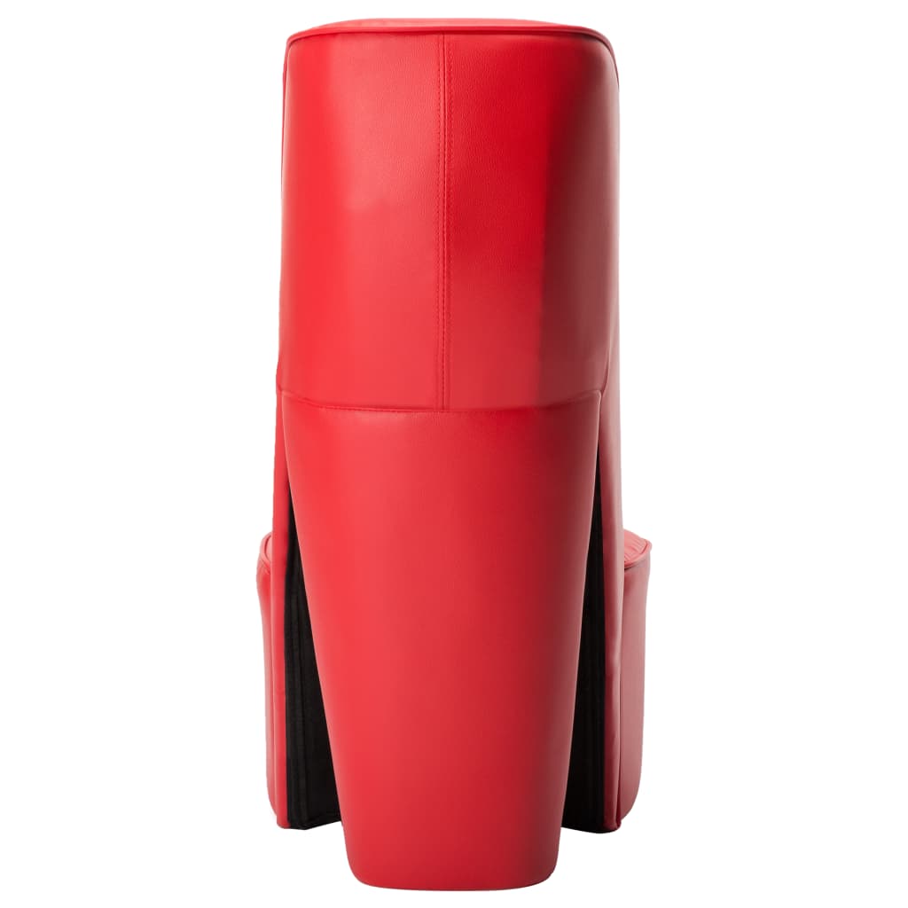 vidaXL Stol v obliki visoke pete rdeče umetno usnje