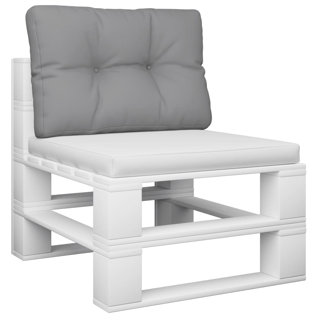 vidaXL Blazina za kavč iz palet siva 50x40x12 cm