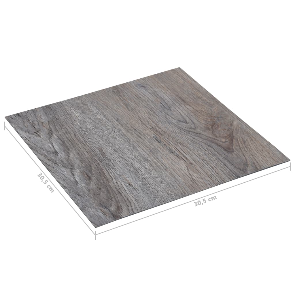 vidaXL Samolepilne talne plošče 5,11 m² PVC svetlo rjave