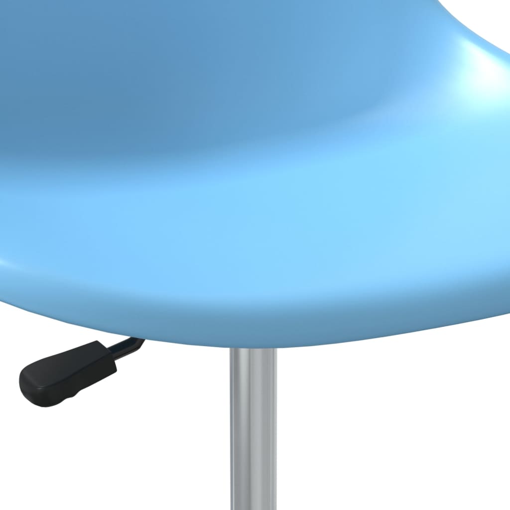 vidaXL Vrtljivi jedilni stoli 4 kosi modra PP