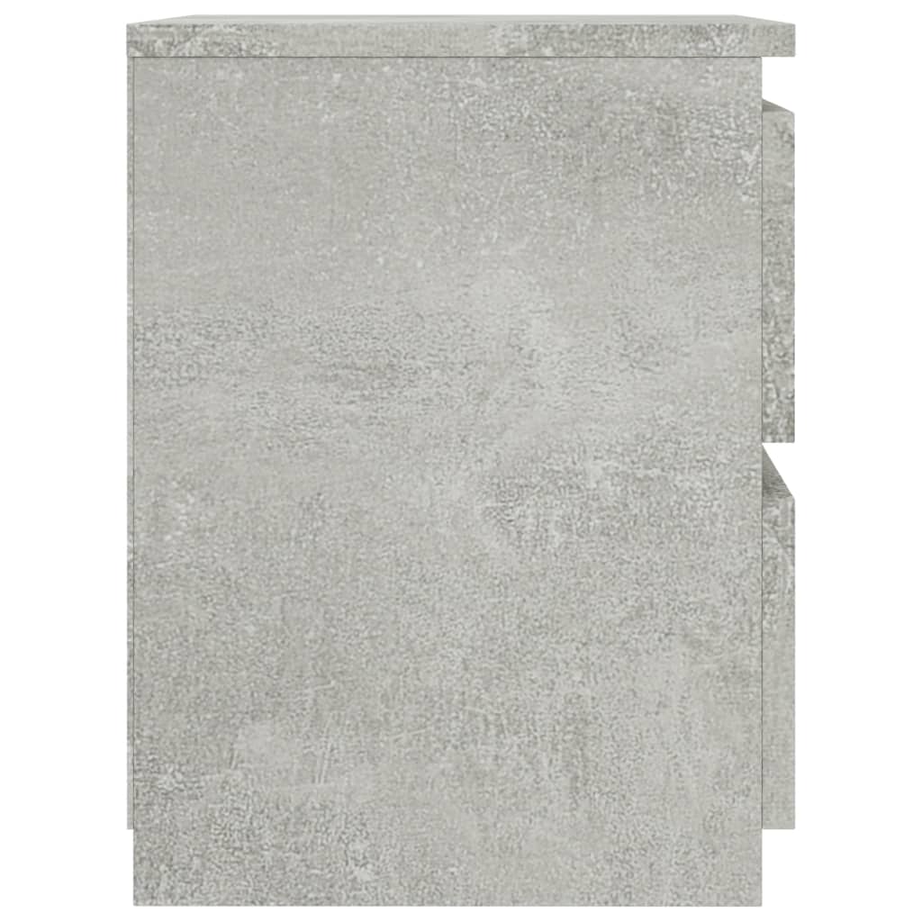 vidaXL Nočna omarica betonsko siva 30x30x40 cm iverna plošča