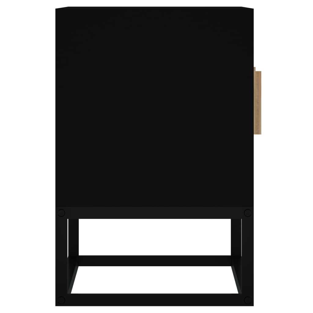 vidaXL TV omarica črna 105x30x45 cm inženirski les in železo