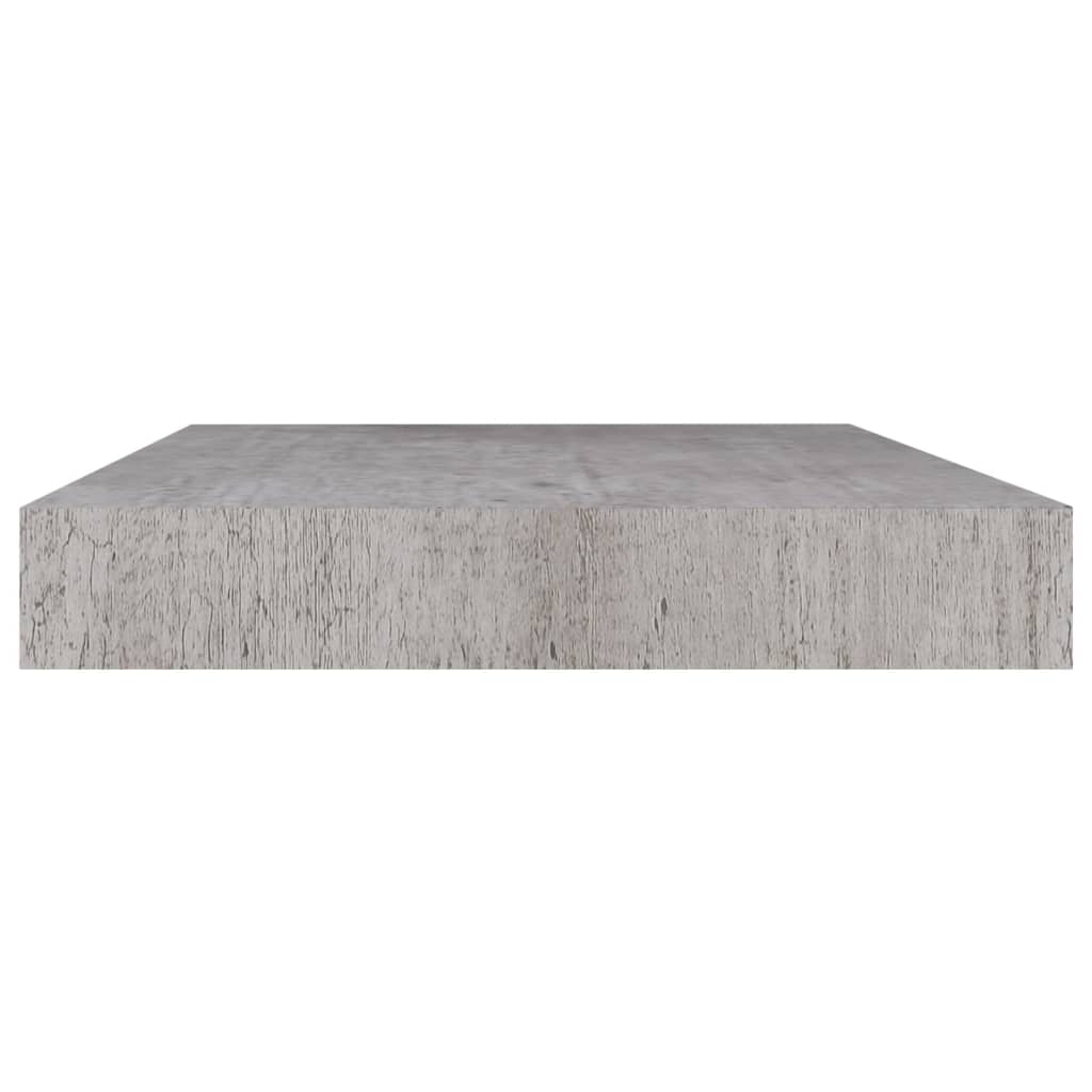 vidaXL Stenske police 2 kosa betonsko sive 50x23x3,8 cm MDF
