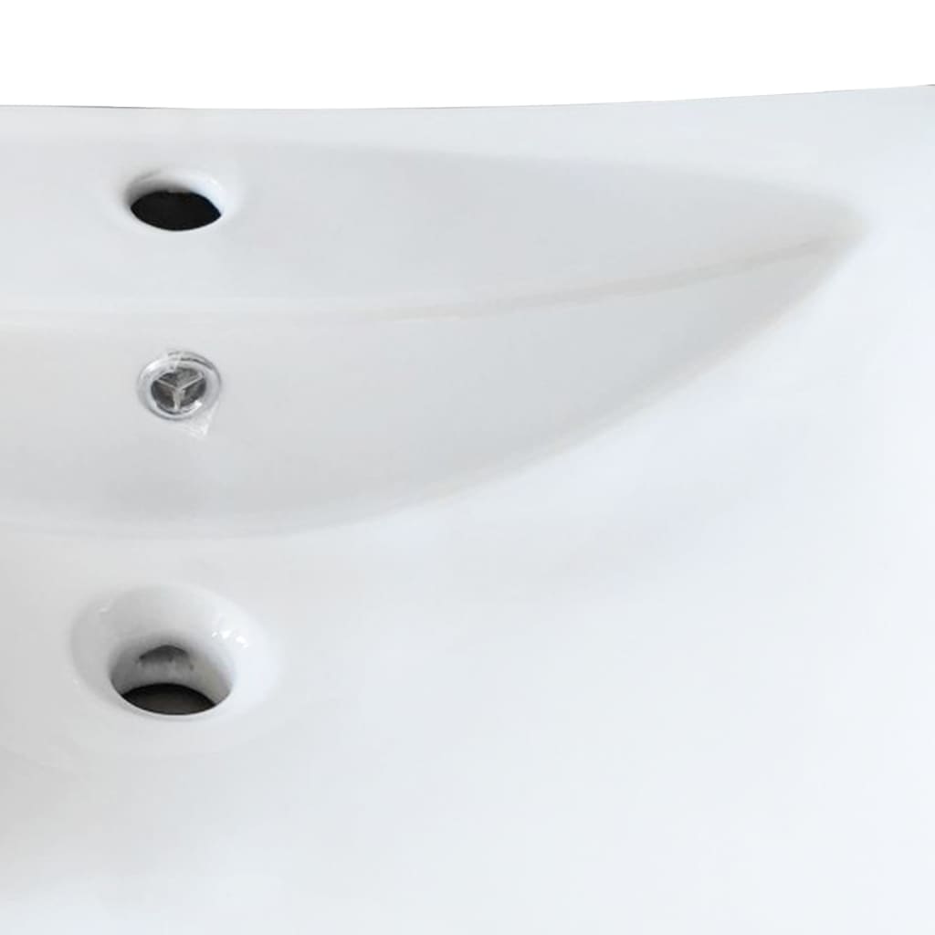 vidaXL Razkošen keramičen umivalnik z odprtino za pipo