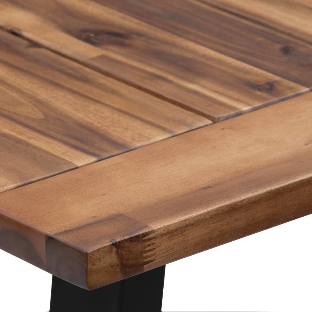 vidaXL Jedilna miza iz trdnega akacijevega lesa 180x90 cm
