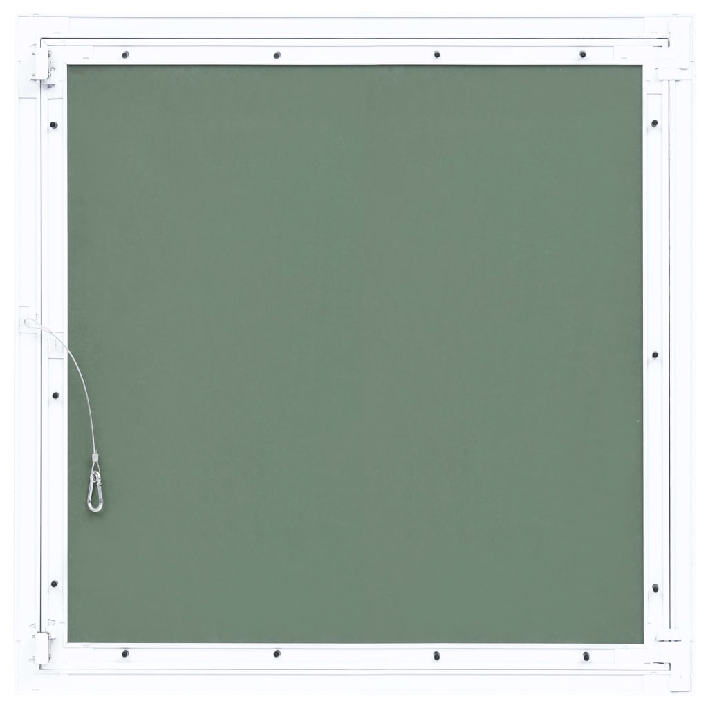 vidaXL Revizijska vrata z alu okvirjem in mavčno ploščo 600x600 mm