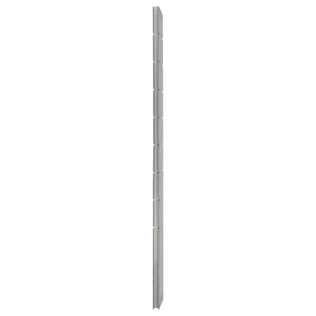vidaXL Stebriček za gabionsko ograjo srebrn 220 cm pocinkano jeklo