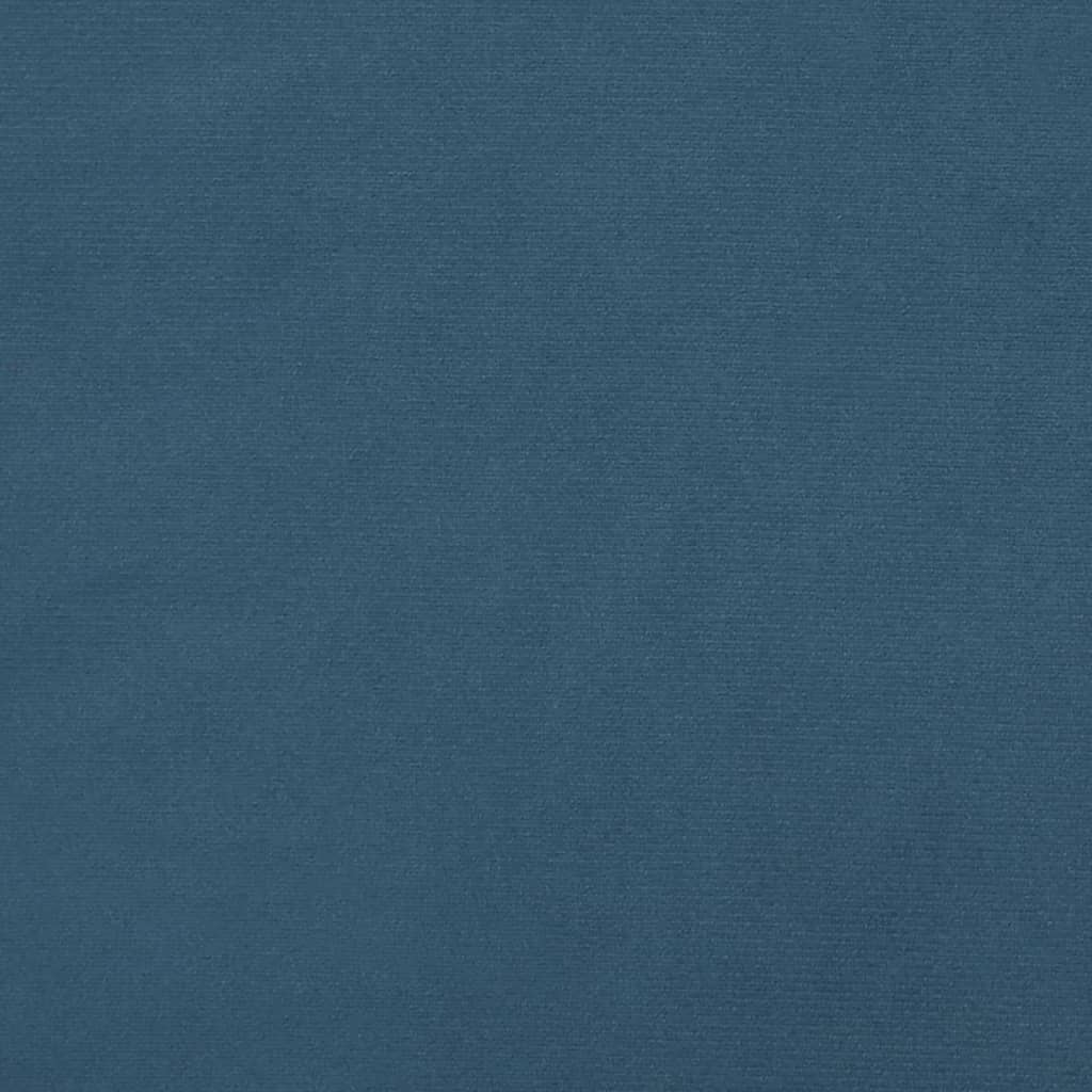 vidaXL Posteljno vzglavje temno modro 80x5x78/88 cm žamet