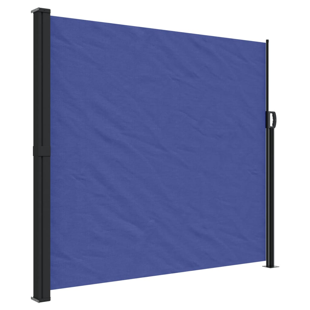 vidaXL Zložljiva stranska tenda modra 180x300 cm