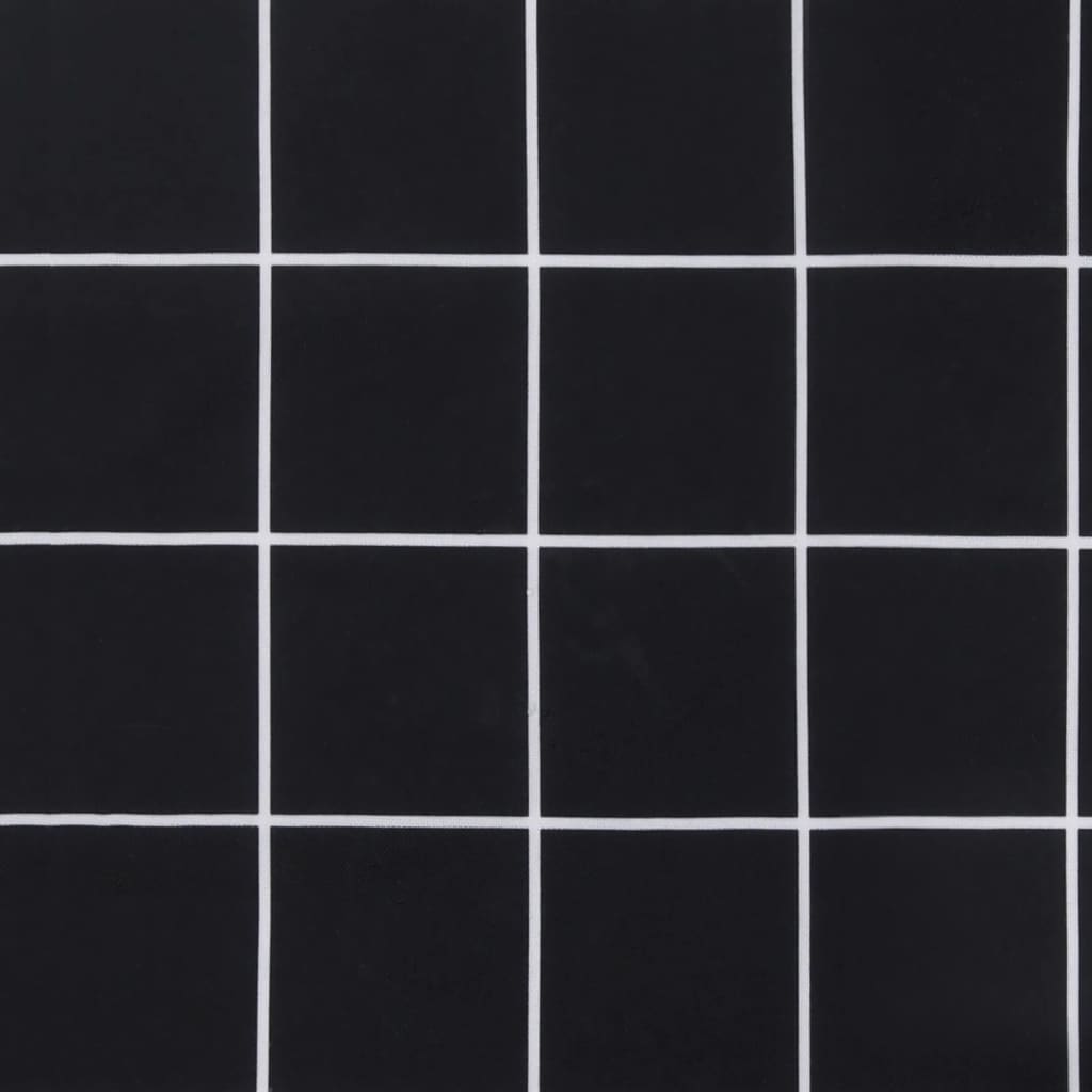 vidaXL Blazina za palete črn karo vzorec 50x50x12 cm blago