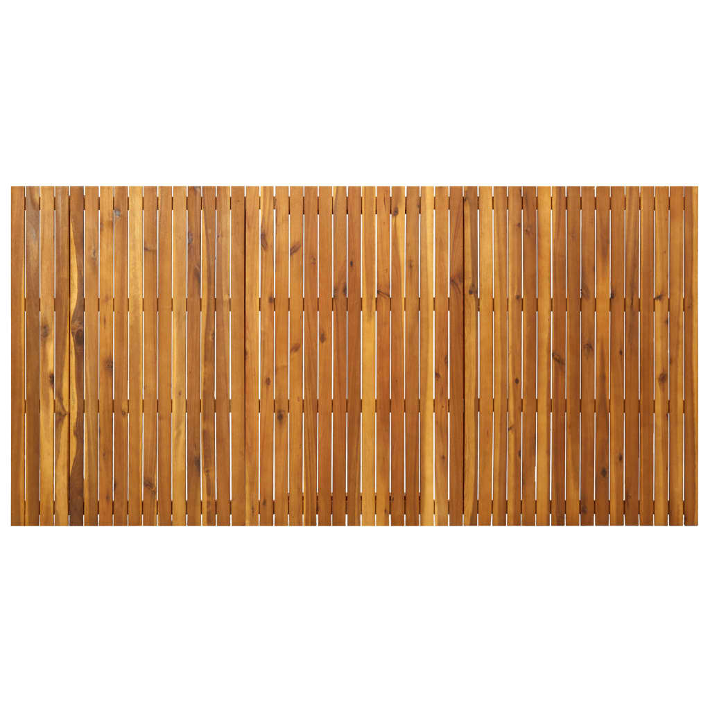 vidaXL Vrtna miza 201,5x100x75 cm trden akacijev les