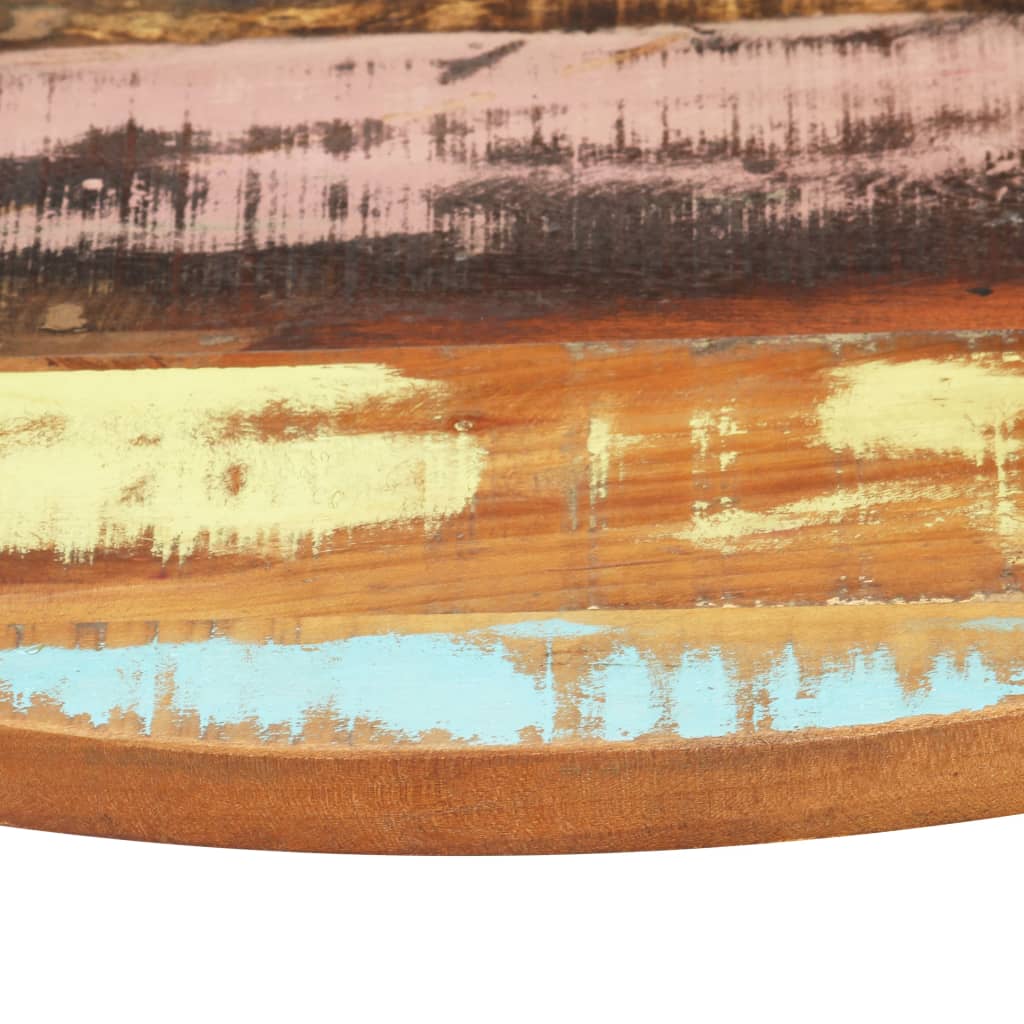 vidaXL Okrogla mizna plošča 50 cm 25-27 mm trden predelan les