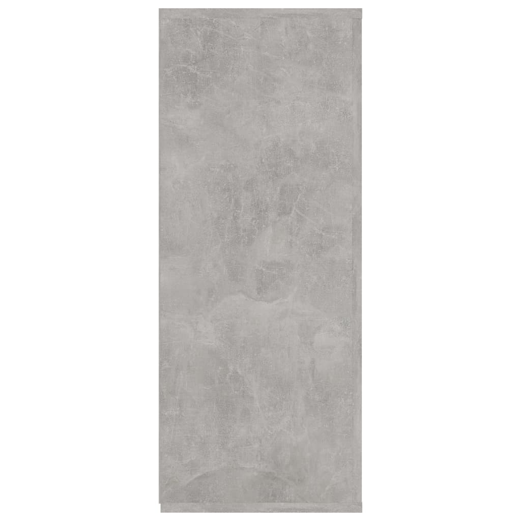 vidaXL Komoda betonsko siva 105x30x75 cm iverna plošča